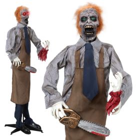 5.7ft Chainsaw Man Halloween Standing Decoration (Option: default)