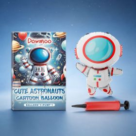 DOWMOO Astronaut Balloon Set with Hand Pump, 1 Balloon + 1 Hand Pump (Option: 1 Balloon + 1 Hand Pump)