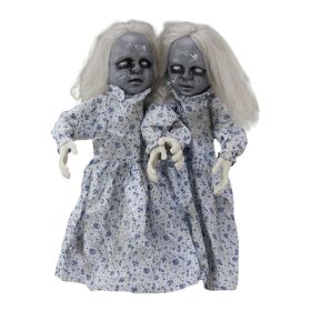 2.8ft Twin Girls Halloween Standing Decoration (Option: default)