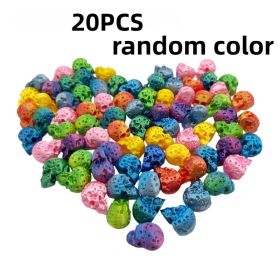 20-30-110PCS Mini Skull Decorations Random Color 3D Printed Halloween Craft Pieces For Spooky Decor DIY Projects And Seasonal Gifts (Option: 20PCS-Halloween)