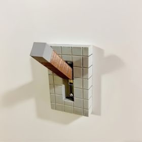 3D Printed Pixel Style Wall Plate Cover With Lever Extension, Block Design Decorative Wall Plate For Home Room Decor (Option: 3D Printed Material-Pixel Style Light Switch Cover)