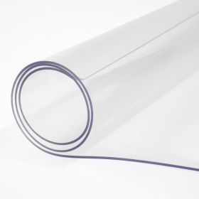 Clear Table Protector Mat -2.0mm Thickness Waterproof Heavy Duty PVC Table Cover For Dining Room Table (Option: 40x78inches)