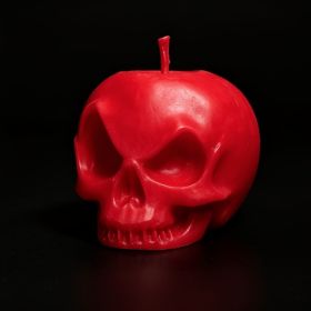 Gothic Skull Shaped Candle, Red Skeleton Head Decorative Candle For Halloween Dark Home Decor (Option: PLA-Red-1 Piece)