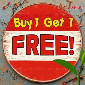 CIFbuy Vintage Aluminum Sign 8x8 2D Flat Printed Metal Plaque, "" Metal Plaque, Retro Wall Decor For Bedroom Bathroom Office RestaurantTikTok, Ti (Option: Defaulttitle)